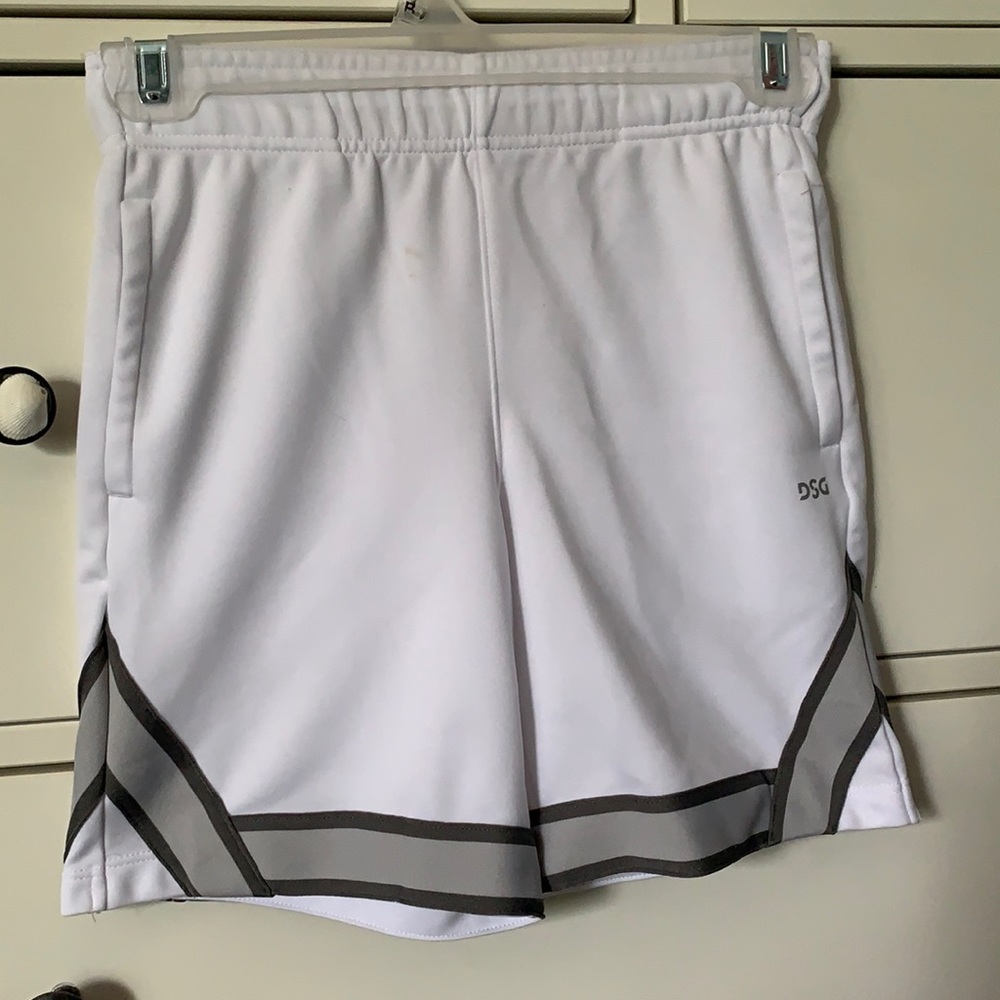 Boys White Athletic Shorts